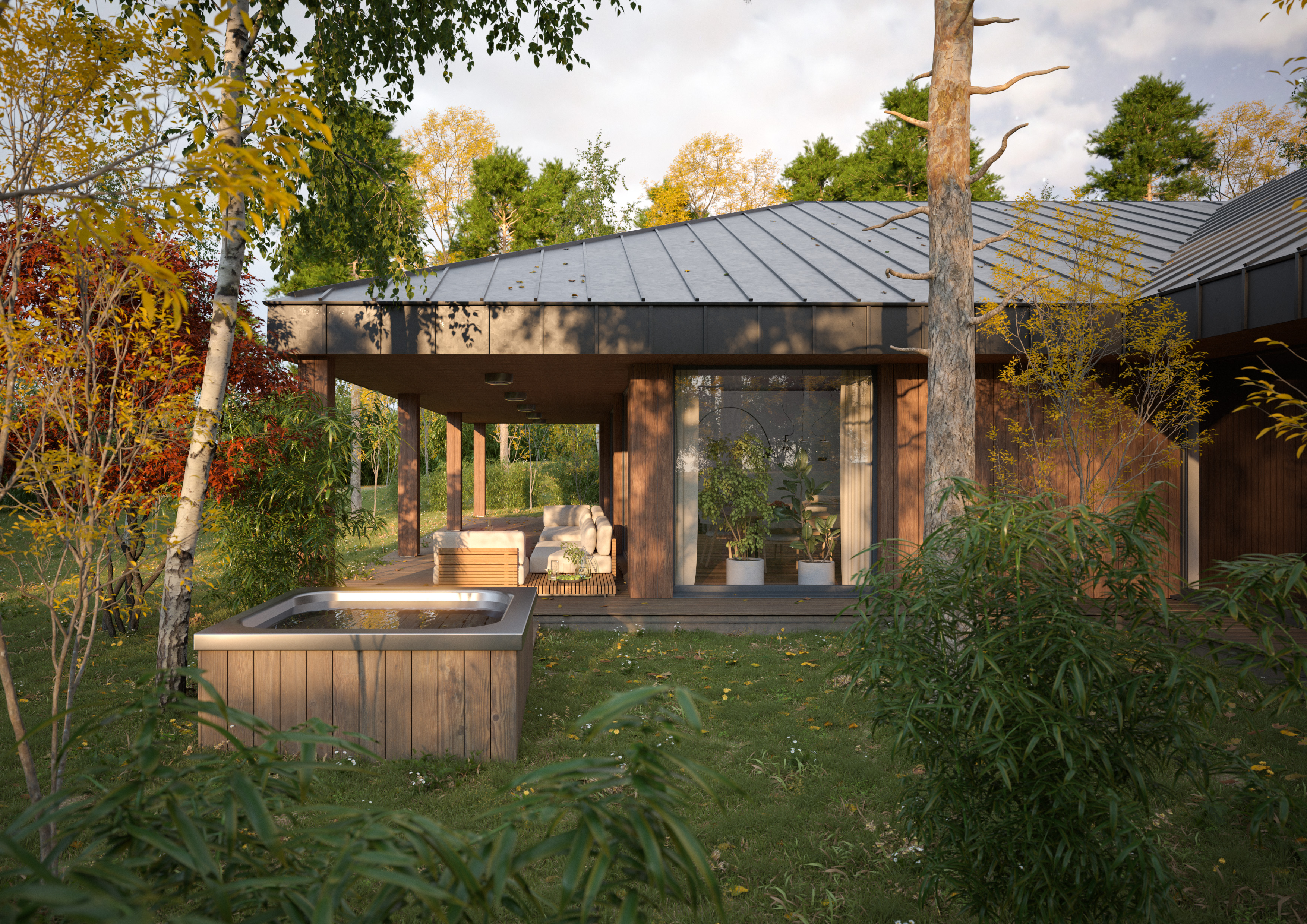 Architekturvisualisierung MP_II House von Kruk Architekci
